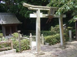 Within the grounds of the Buddhist temple, there is a small Shinto shrine.  